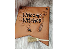 Stickdatei ITH - Wimpel Ösen "Welcome Witches" Halloween
